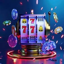 Ilustrasi permainan slot online dengan grafik warna-warni dan tema menarik